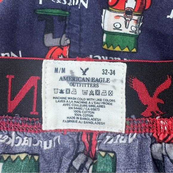American Eagle Outfitters Men's Blue Nutcracker Boxers - Picture 5 of 7